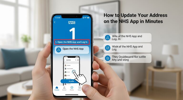 how to change address on nhs app
